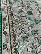 Load image into Gallery viewer, Vintage Turkish Ecru, Sage and and Green Runner Rug