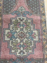 Load image into Gallery viewer, Vintage Turkish Pink and Blue Ruggie
