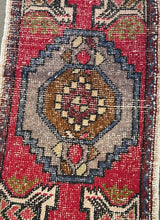 Load image into Gallery viewer, Vintage Red and Blue Turkish Ruggie