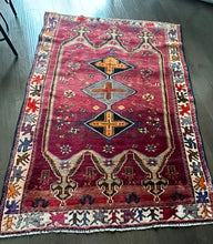 Load image into Gallery viewer, Vintage Plum Motif Turkish Area Rug