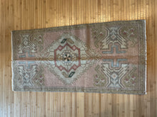 Load image into Gallery viewer, Vintage Turkish Pink, Brown and Blue Ruggie Rug