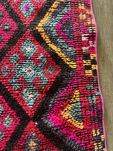 Load image into Gallery viewer, Vintage Pink, Red and Aqua Herki Runner Rug