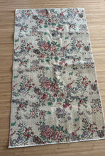 Load image into Gallery viewer, Vintage Turkish Ecru and Brick Floral Accent Rug