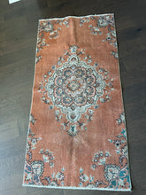 Load image into Gallery viewer, Vintage Turkish Terra Cotta Medallion Runner Rug