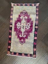 Load image into Gallery viewer, Vintage Turkish Magenta and Ecru Ruggie