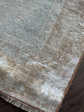 Load image into Gallery viewer, Vintage Ecru, Tan Turkish Runner Rug