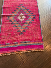 Load image into Gallery viewer, Vintage Turkish Pink, Purple, Orange Herki Runner Rug