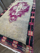 Load image into Gallery viewer, Vintage Turkish Magenta and Ecru Ruggie