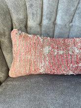 Load image into Gallery viewer, Vintage Reddish Orange Turkish Rug Pillow