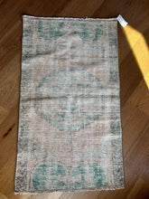 Load image into Gallery viewer, Vintage Turkish Faded Rust and Green Ruggie Rug