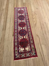 Load image into Gallery viewer, Vintage Turkish Ruby Red 5 Medallion Runner Rug