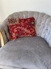Load image into Gallery viewer, Vintage Red Floral Turkish Rug Pillow