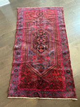 Load image into Gallery viewer, Vintage Red, Gray and Hot Pink Turkish Area Rug