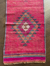 Load image into Gallery viewer, Vintage Turkish Pink, Purple, Orange Herki Runner Rug
