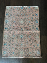 Load image into Gallery viewer, Vintage Turkish Peach with Blue, Sage Accent Rug