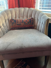 Load image into Gallery viewer, Turkish Orange, Blue and Green Lumbar Rug Pillow