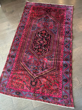 Load image into Gallery viewer, Vintage Red, Gray and Hot Pink Turkish Area Rug