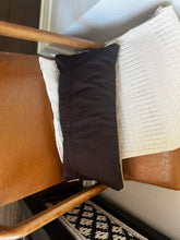 Load image into Gallery viewer, Vintage Turkish Rug Pillow Muted Navy and Tan