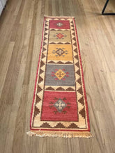 Load image into Gallery viewer, Vintage Turkish Colorful Runner Rug