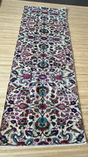 Load image into Gallery viewer, Vintage Turkish Turquoise and Ruby Runner Rug