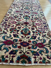 Load image into Gallery viewer, Vintage Turkish Turquoise and Ruby Runner Rug
