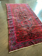 Load image into Gallery viewer, Vintage Red, Gray and Hot Pink Turkish Area Rug