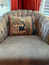 Load image into Gallery viewer, Turkish Pink, Blue and Green Rug Pillow