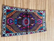 Load image into Gallery viewer, Vintage Turkish Bright Color Ruggie Rug
