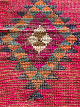 Load image into Gallery viewer, Vintage Turkish Pink, Purple, Orange Herki Runner Rug