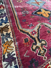 Load image into Gallery viewer, Vintage Plum Motif Turkish Area Rug