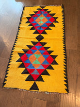 Load image into Gallery viewer, Vintage Turkish Yellow Kilim Runner Rug