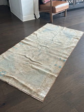 Load image into Gallery viewer, Vintage Ecru, Tan Turkish Runner Rug
