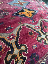 Load image into Gallery viewer, Vintage Plum Motif Turkish Area Rug