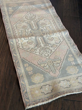Load image into Gallery viewer, Vintage Turkish Faded Mini Runner Rug