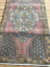 Load image into Gallery viewer, Vintage Turkish Pink and Blue Ruggie