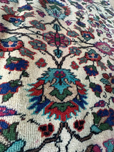 Load image into Gallery viewer, Vintage Turkish Turquoise and Ruby Runner Rug