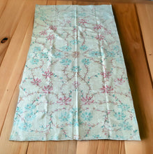 Load image into Gallery viewer, Vintage Turkish Ecru with Turquoise and Pink Area Rug