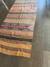 Load image into Gallery viewer, Vintage Turkish Kilim Striped Runner Rug