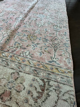 Load image into Gallery viewer, HOLD for S. Lawrence Vintage Turkish Blush and Ivory Runner Rug