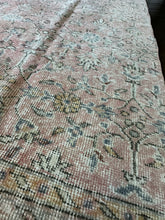 Load image into Gallery viewer, HOLD for S. Lawrence Vintage Turkish Blush and Ivory Runner Rug