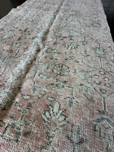 Load image into Gallery viewer, HOLD for S. Lawrence Vintage Turkish Blush and Ivory Runner Rug
