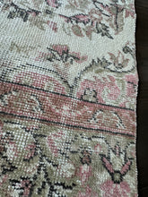 Load image into Gallery viewer, HOLD for S. Lawrence Vintage Turkish Ivory and Pink Rug