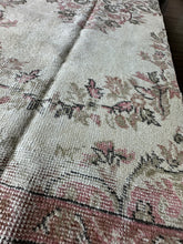 Load image into Gallery viewer, HOLD for S. Lawrence Vintage Turkish Ivory and Pink Rug