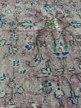 Load image into Gallery viewer, Vintage Turkish Mulberry and Blue Runner Rug