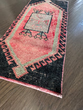 Load image into Gallery viewer, Vintage Turkish Black and Salmon Ruggie