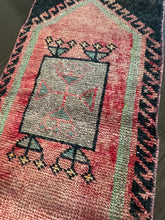 Load image into Gallery viewer, Vintage Turkish Black and Salmon Ruggie