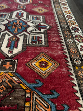 Load image into Gallery viewer, Vintage Turkish Red, Wine and Ivory Rug Runner