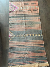Load image into Gallery viewer, Vintage Turkish Kilim Striped Runner Rug