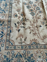 Load image into Gallery viewer, Vintage Turkish Ivory, Blue and Brown Area Rug