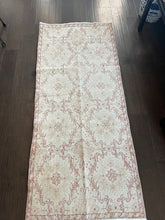 Load image into Gallery viewer, Vintage Turkish Peach and Dark Coral Runner Rug
